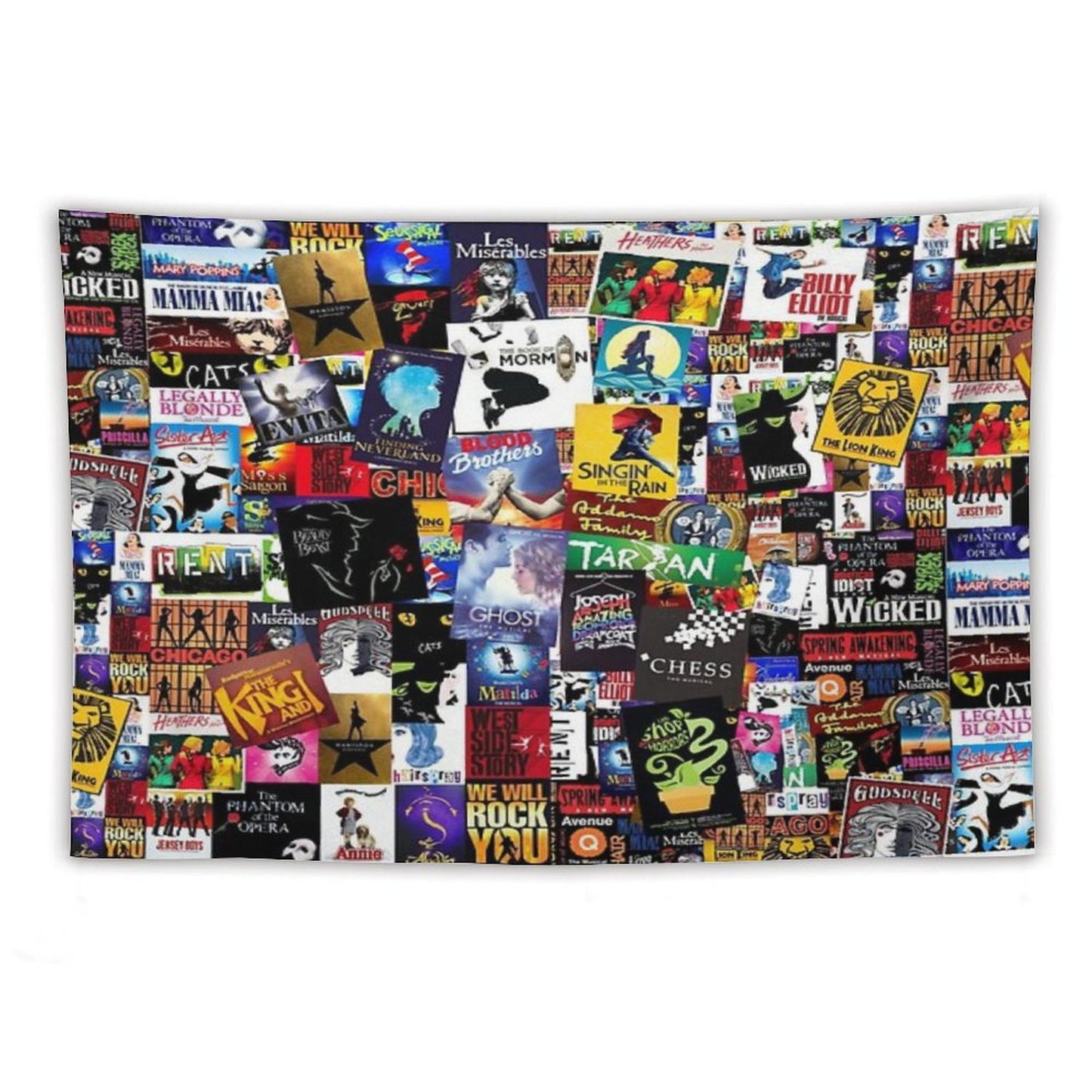 Musicals Collage IV Original Tapestry