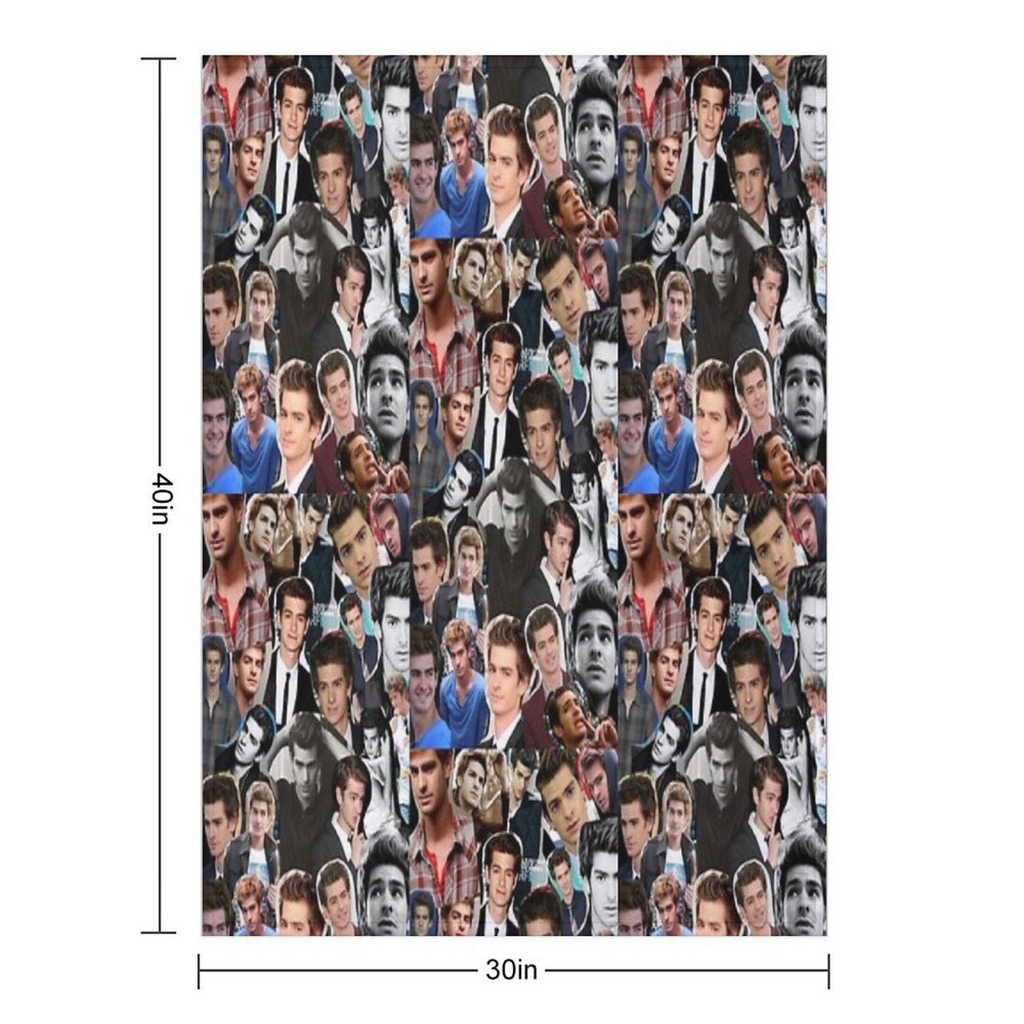 Andrew Garfield Fan Art Throw Blanket