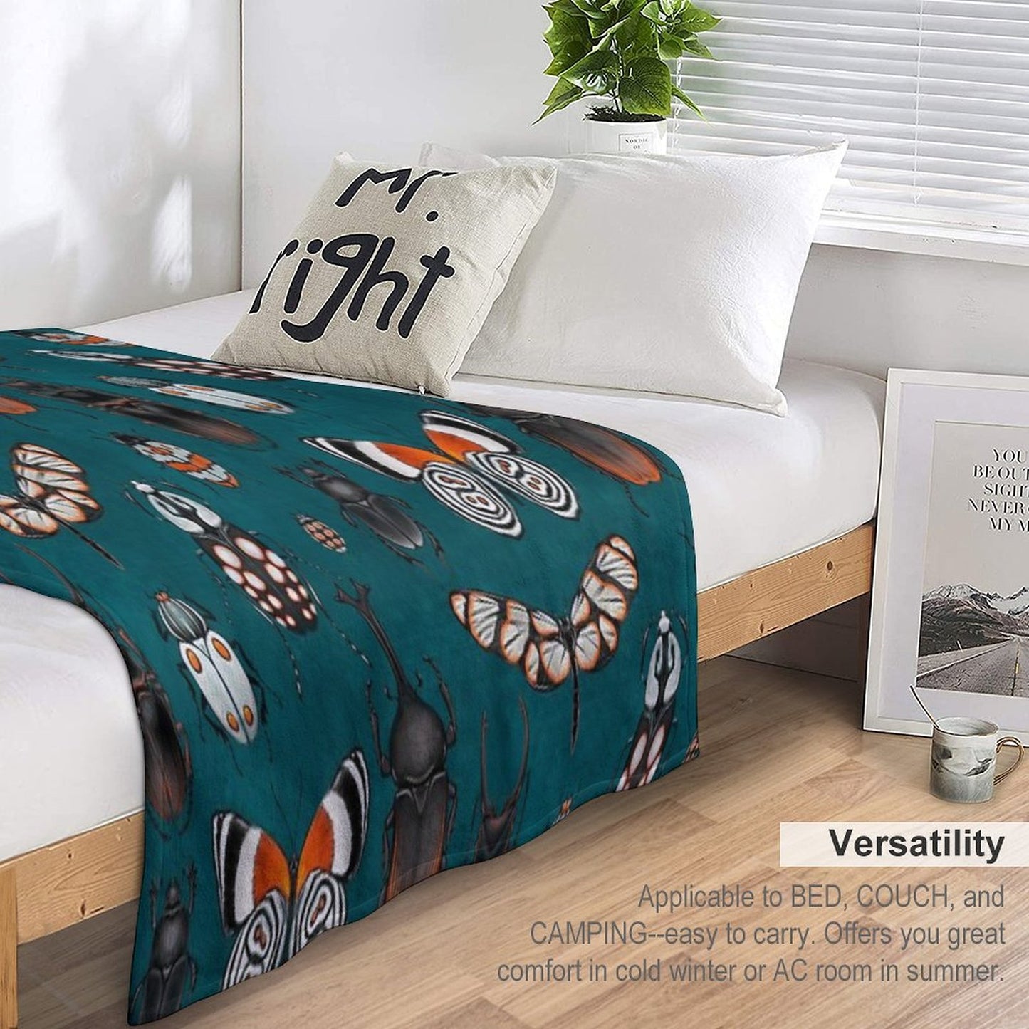 Bugs And Beetles Throw Blanket