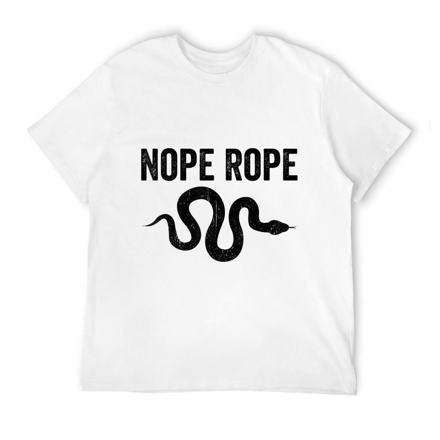 Funny Snake Nope Rope Cotton T-Shirt