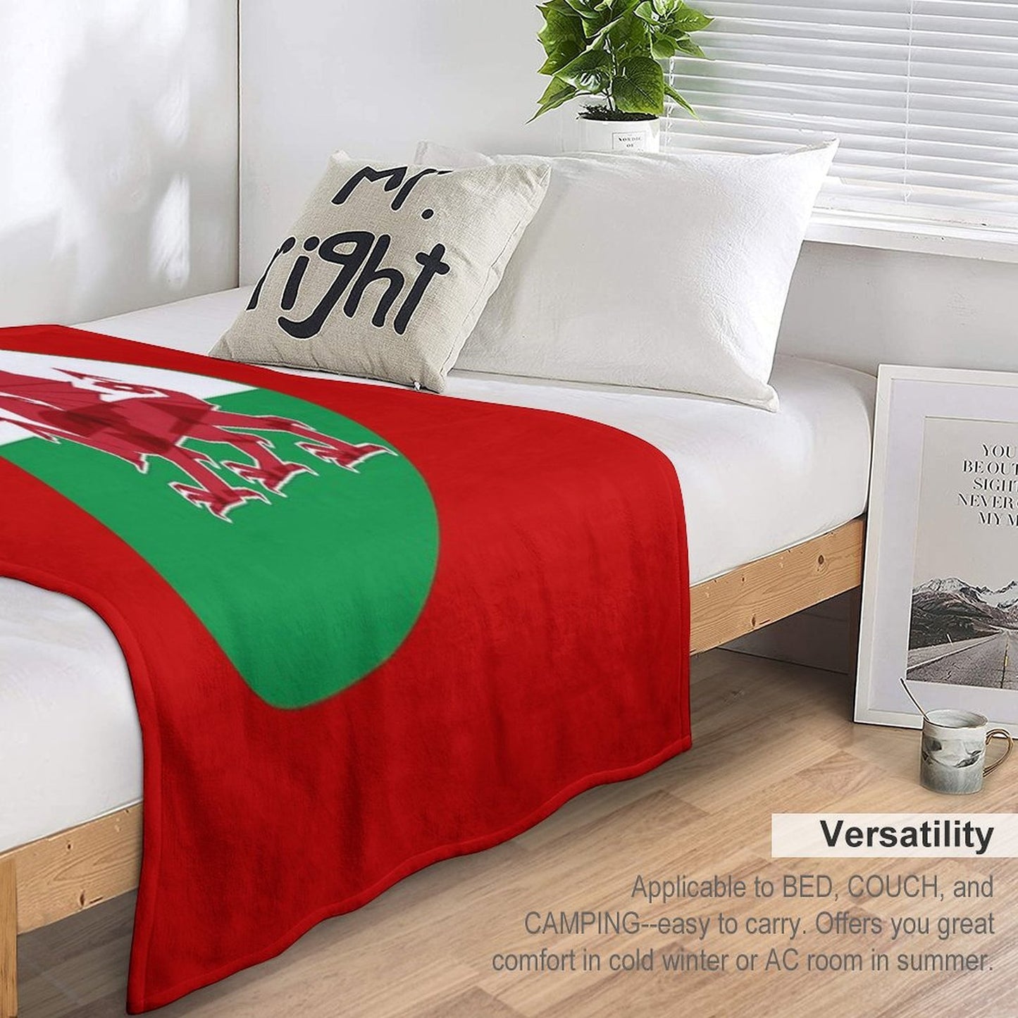 Rugby Wales Throw Blanket
