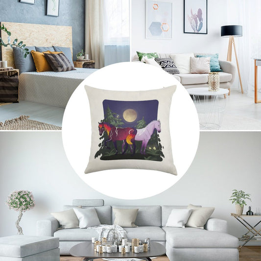 Umbra And Ayla Star Stable Linen Throw Pillow Cover