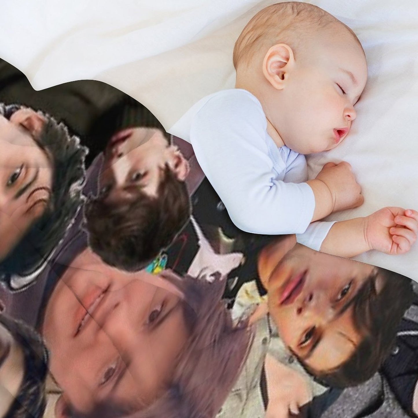 Louis Partridge Photo Collage Throw Blanket