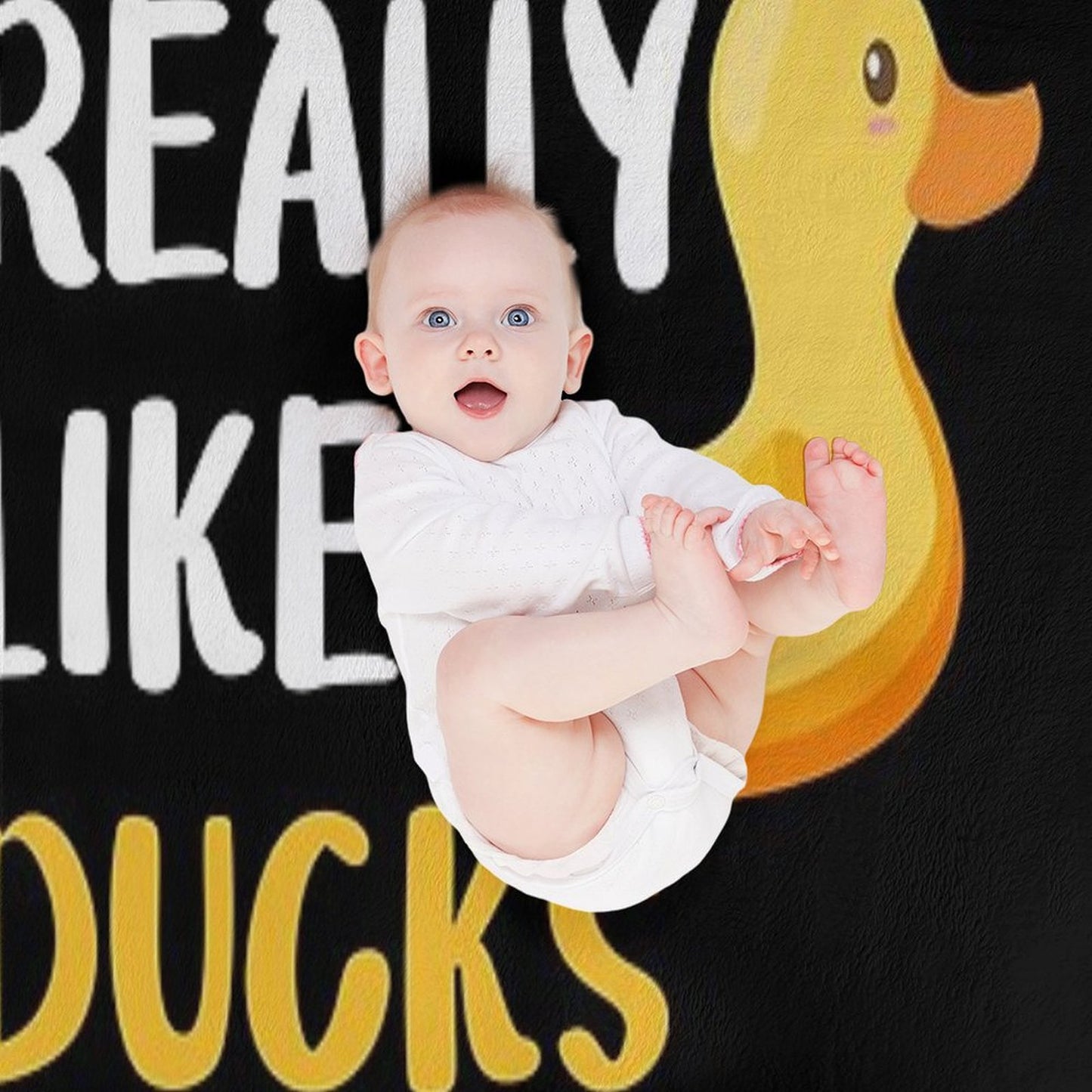 I Just Really Like Ducks Ok Throw Blanket