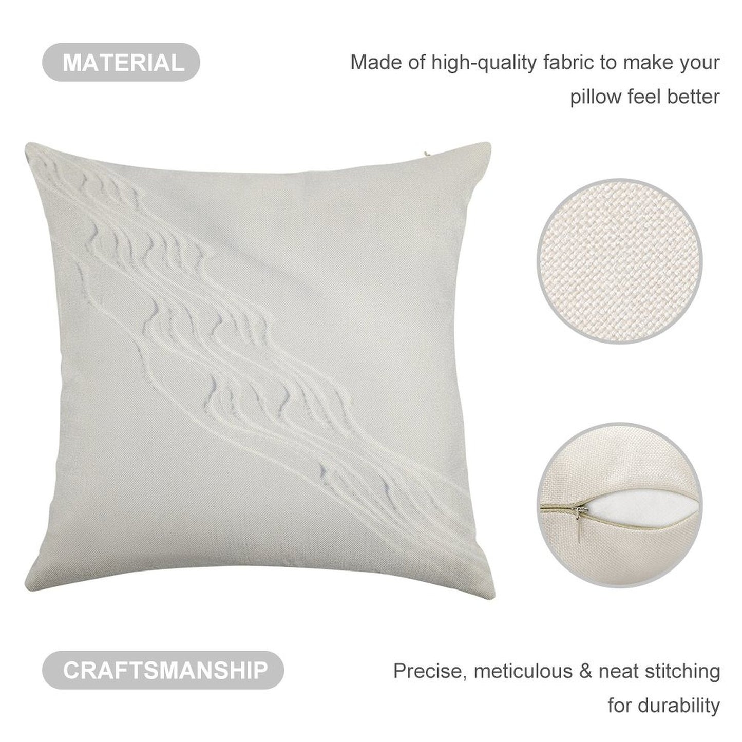 Freshies Linen Throw Pillow Cover