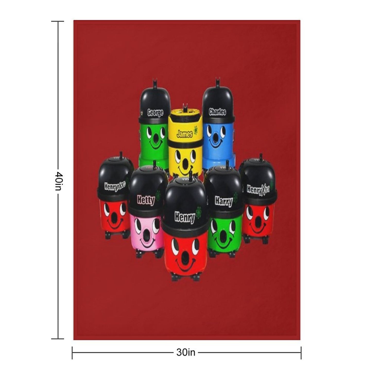 Henry Hoover And Friends Throw Blanket