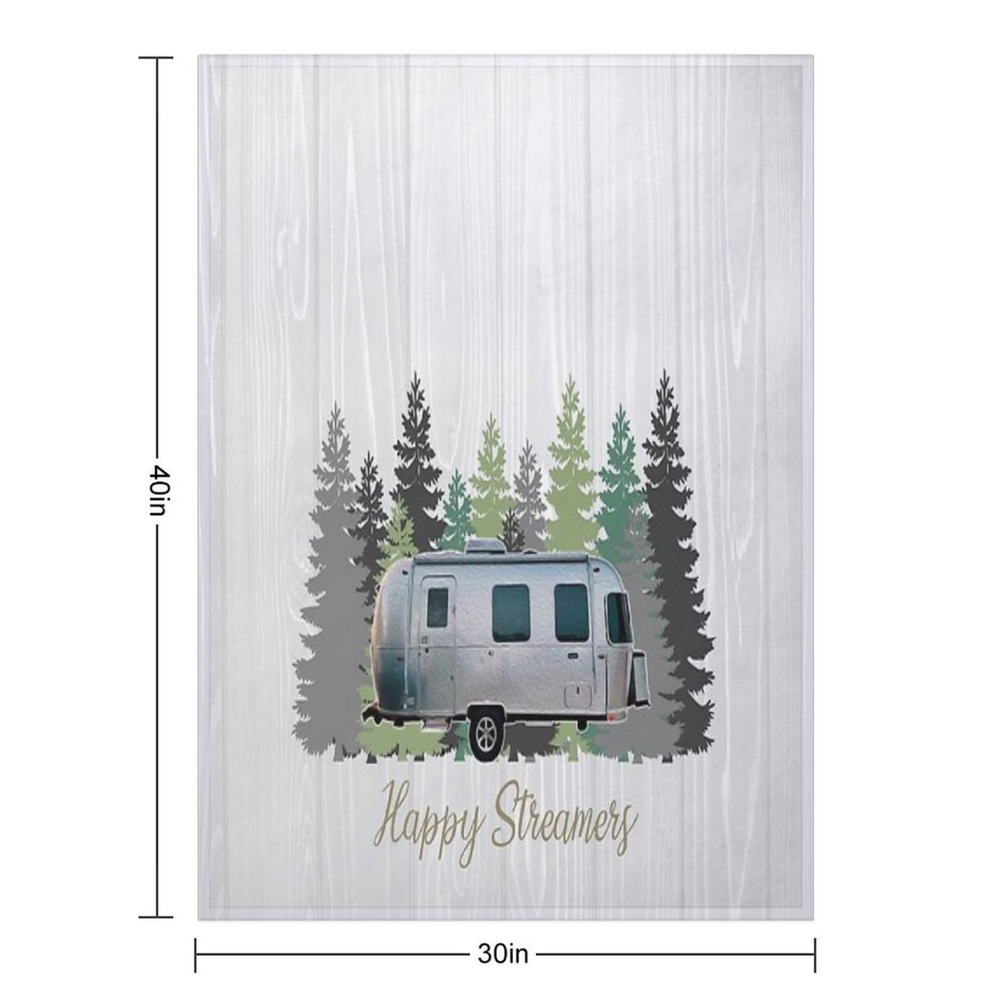 Happy Streamers Throw Blanket