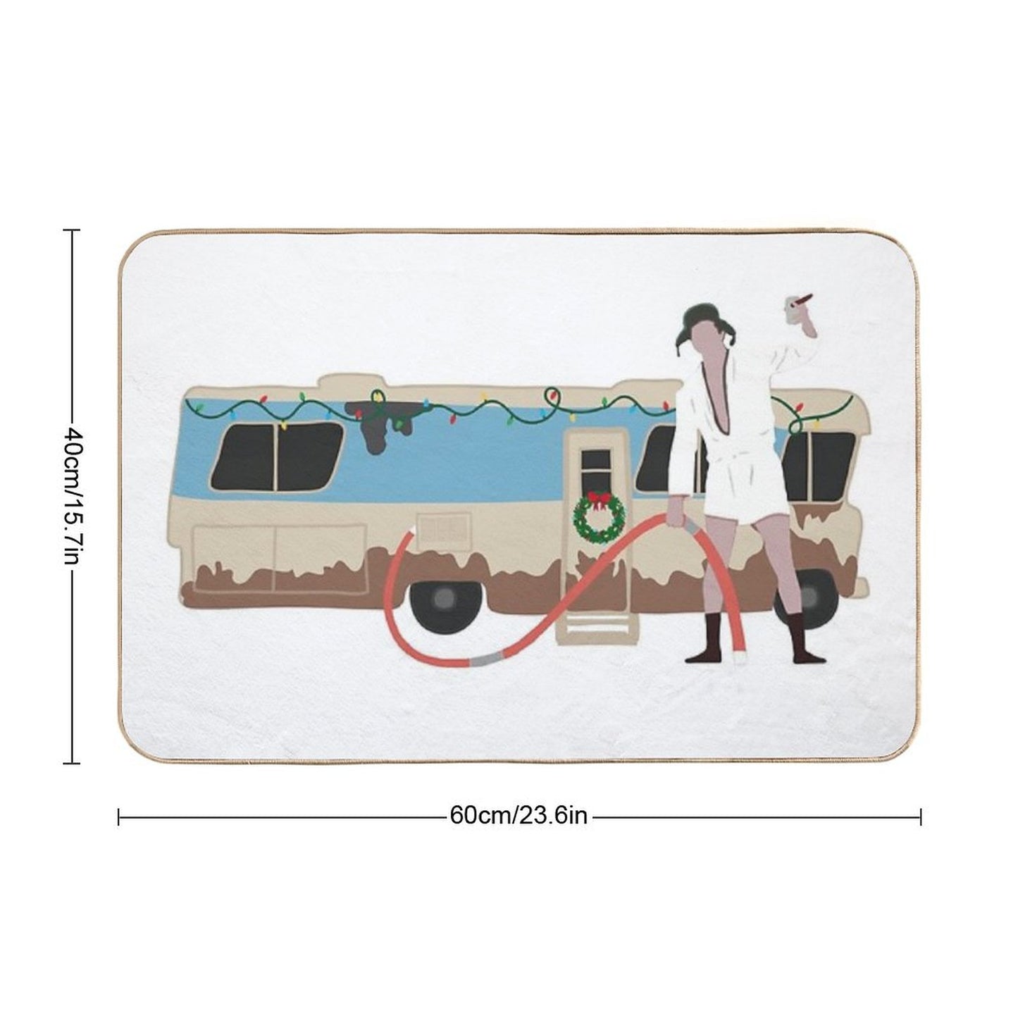 Cousin Eddie Merry Christmas Shitters Full Bath Mat