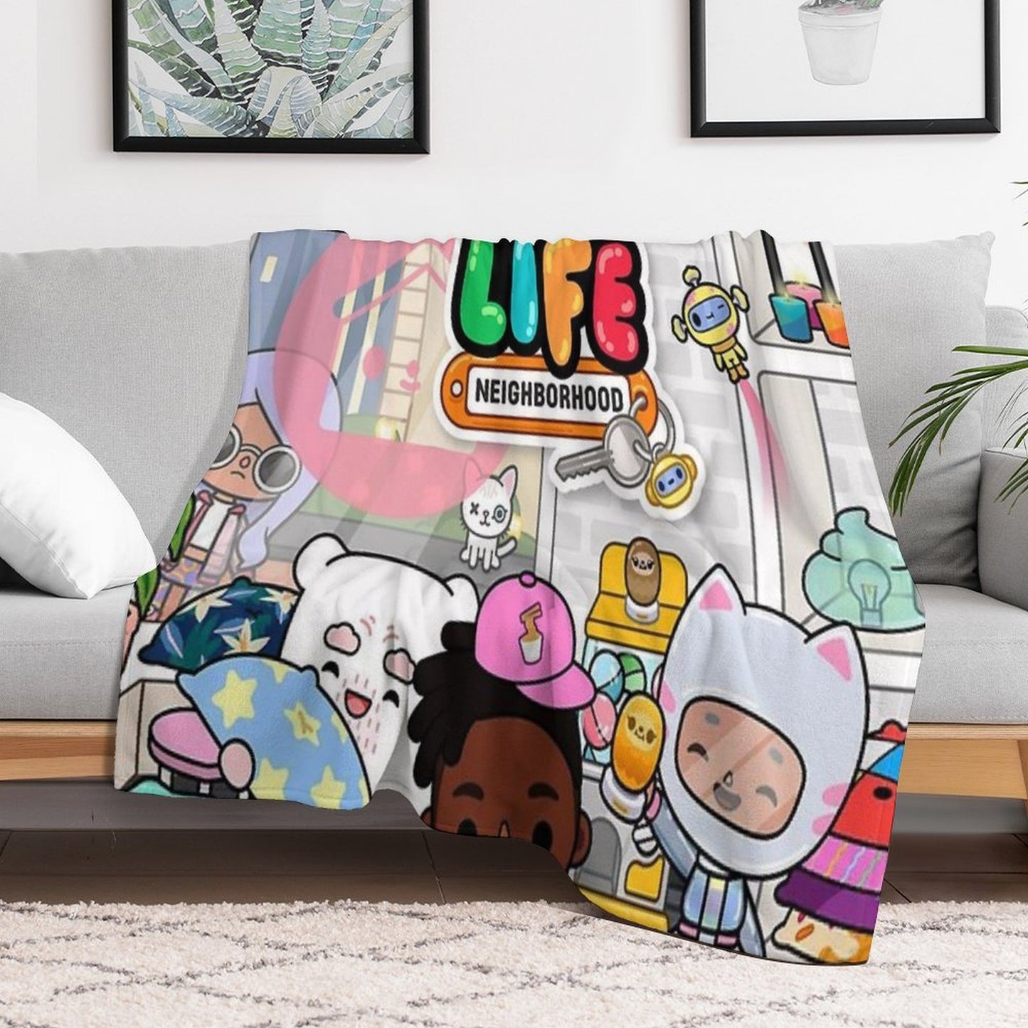 Toca Boca Life Throw Blanket
