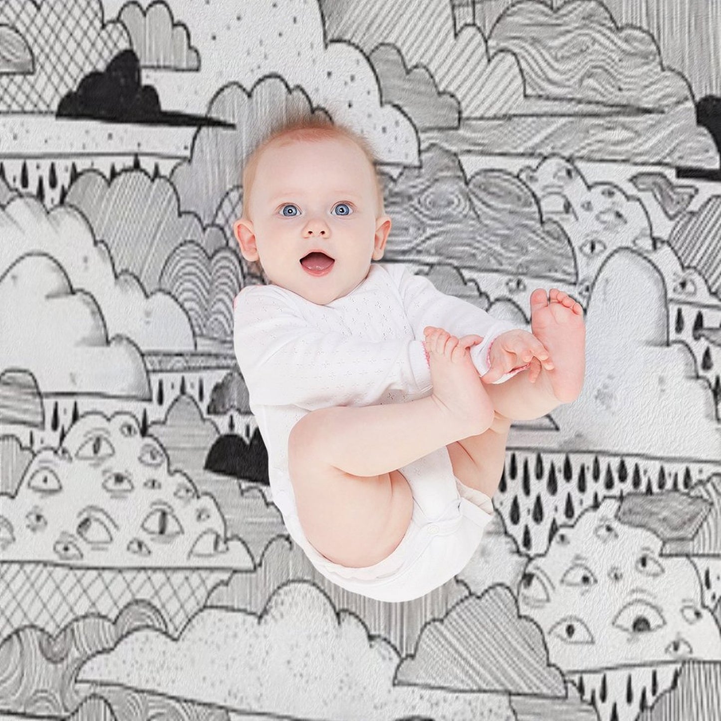 Clouds Throw Blanket