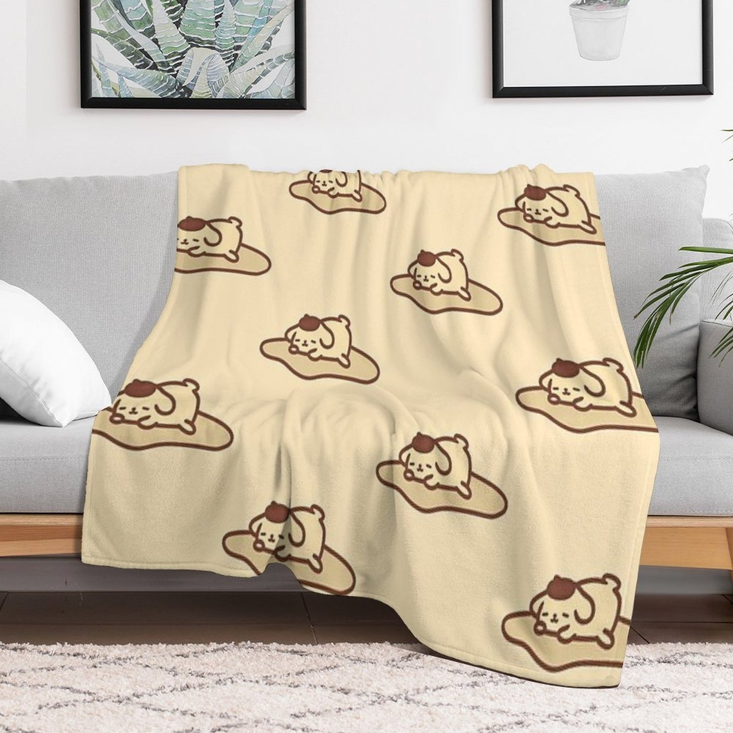 Pompompurin’s Lazy Day Throw Blanket