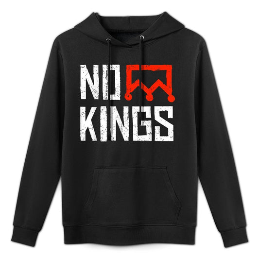 No Kings Protest Symbolic Sign Customizable Surface Hoodie