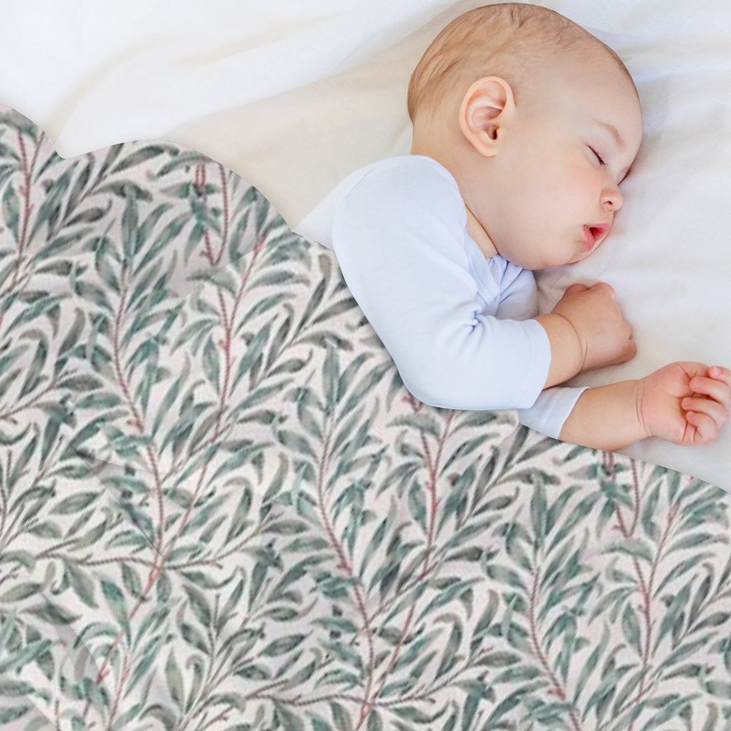 William Morris Pattern - Flowers & Leaves Throw Blanket