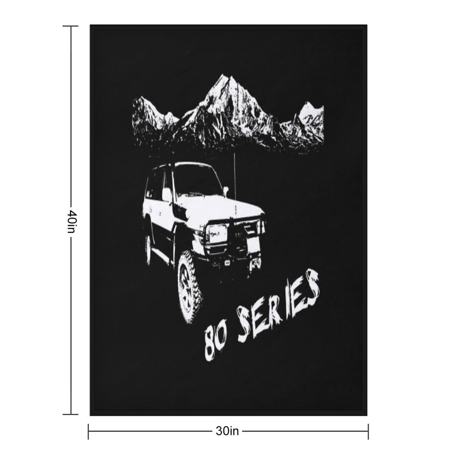 80 Series Landcruiser Throw Blanket