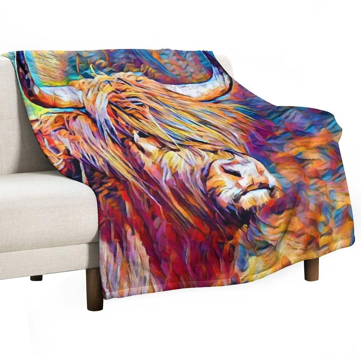 Highland Cow 6 Throw Blanket