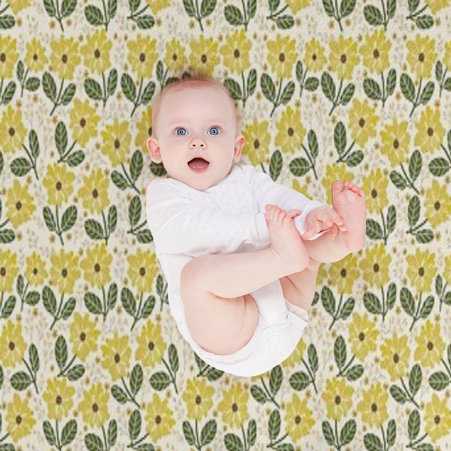 Golden Bloom Throw Blanket