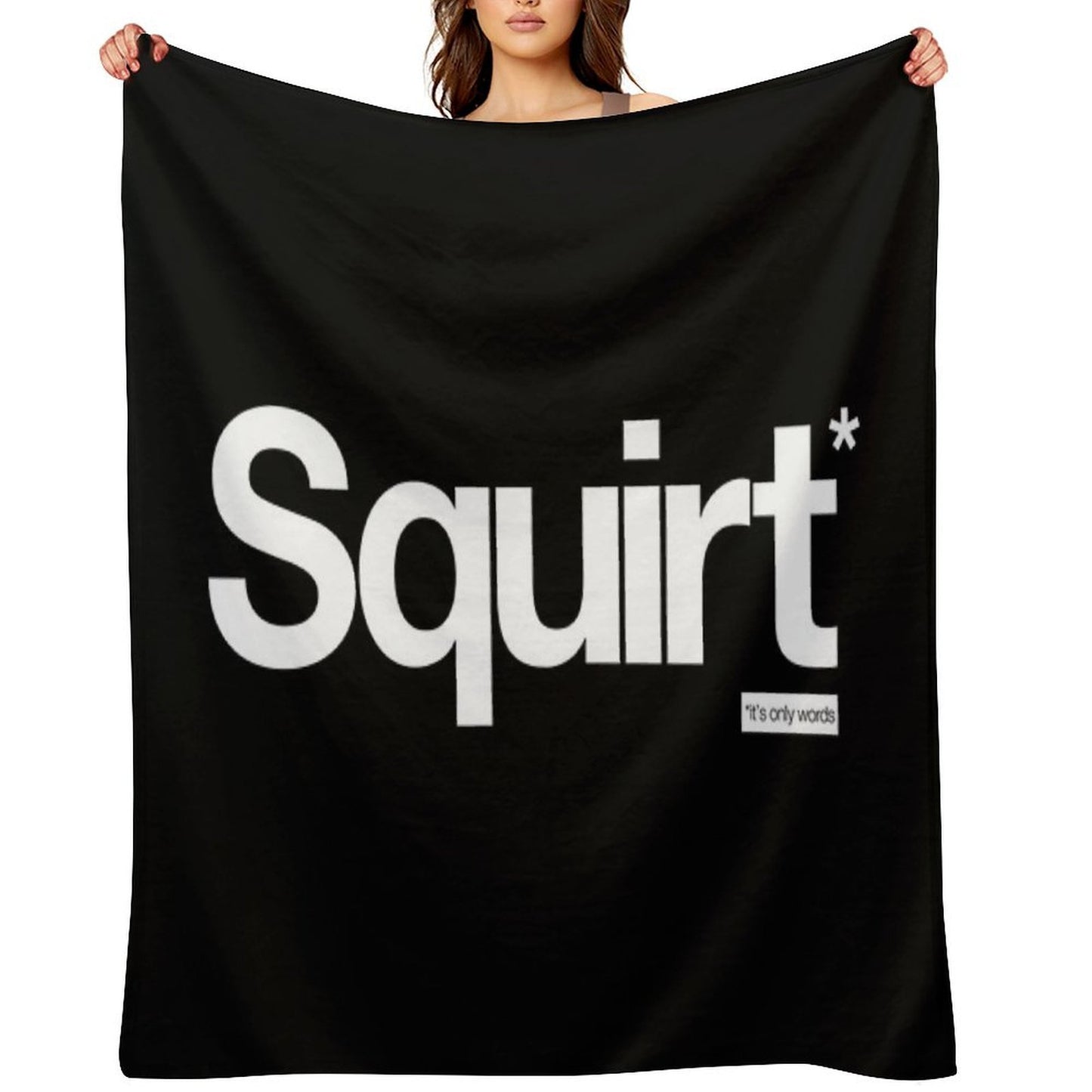 Squirt - It's Only Words Throw Blanket