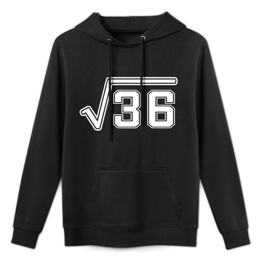 6 7 Meme Couple Square Root 36 49 Funny 67 Christmas Shrink-Resistant Hoodie