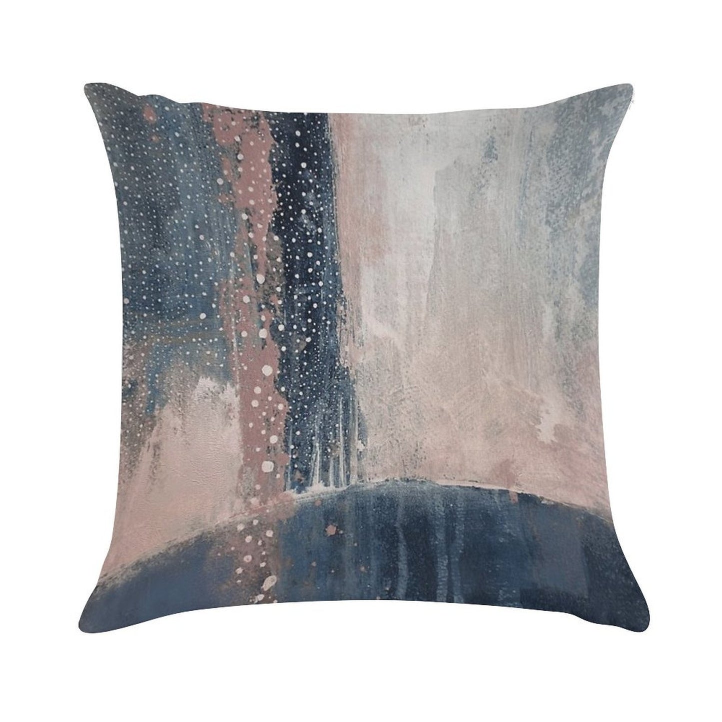 Pink Blue Abstract Soft Style Accent Throw Pillow