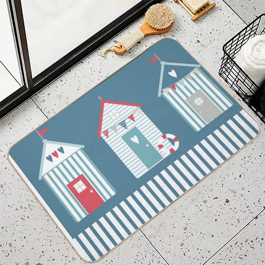 By The Sea Beach Huts Bath Mat