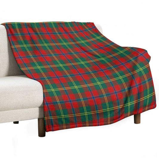 HUTCHINSON (Hutcheson) Tartan ✧ Border Reiver Clan & Family Name Plaid Throw Blanket