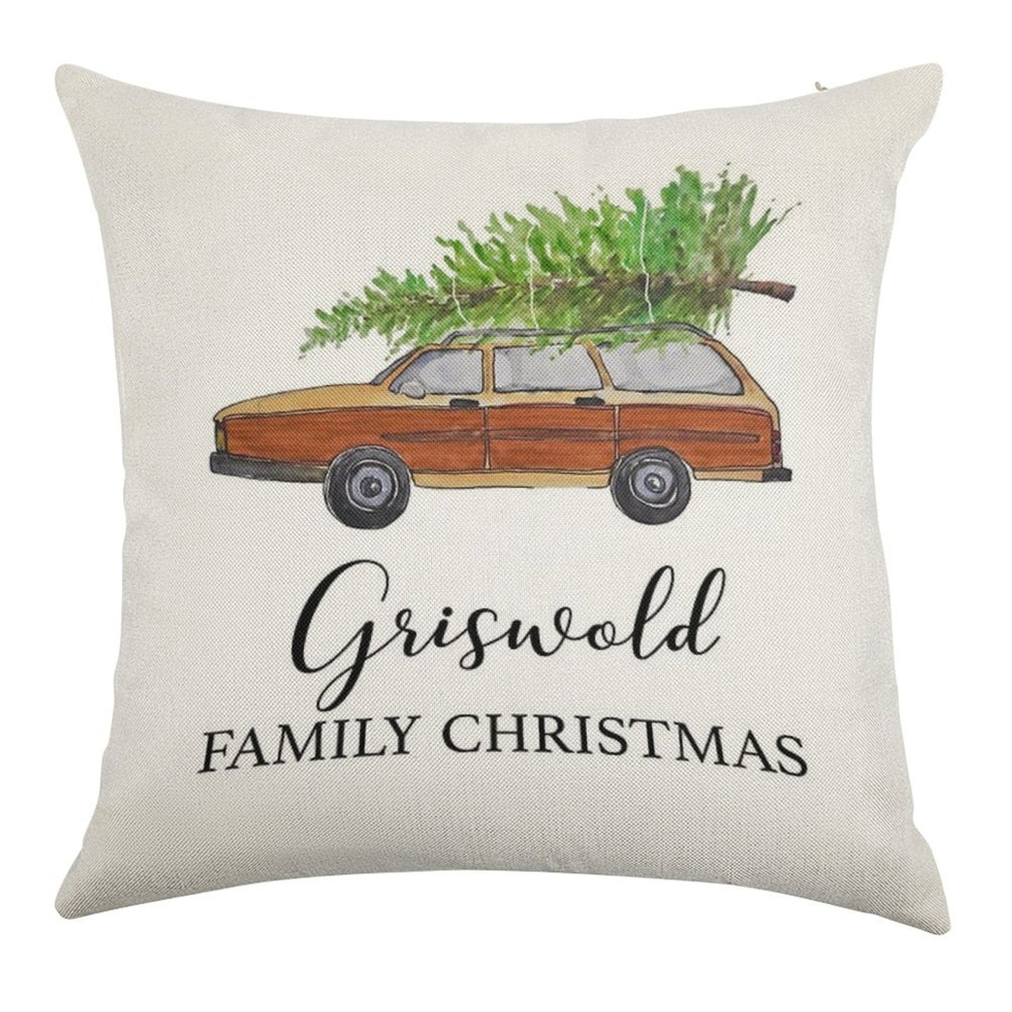 Christmas Vacation Griswold Family Christmas Linen Throw Pillow Cover