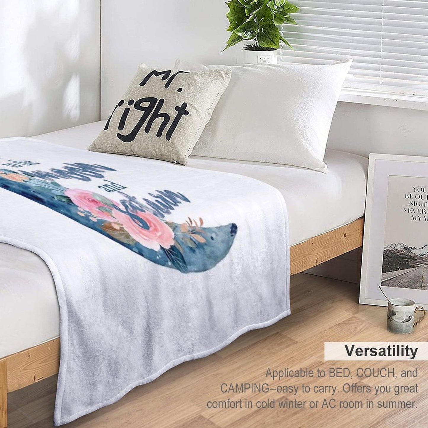 Love You to The Moon And Saturn Seven Throw Blanket