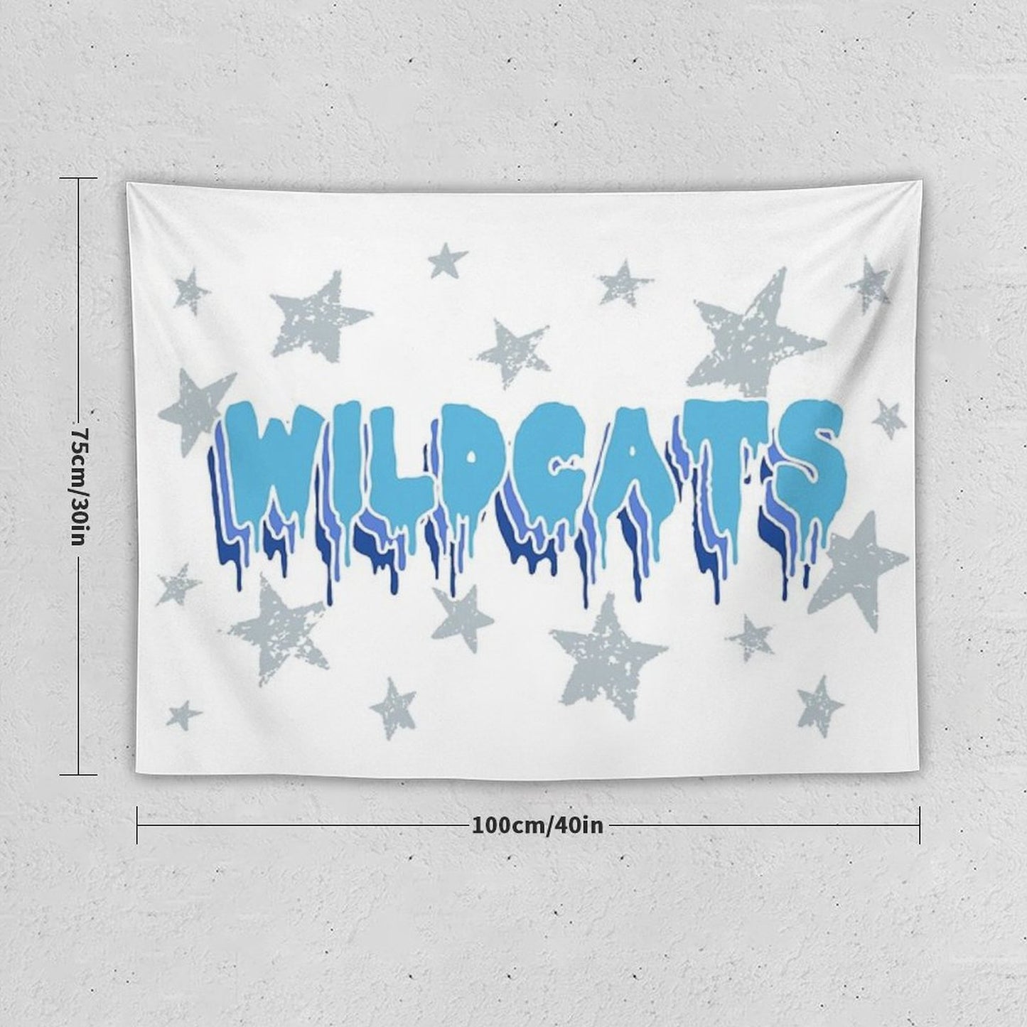 Wildcats Drip Tapestry