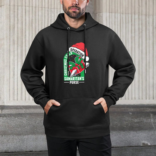 Operation Christmas Child Samaritans Purse X-Mas Santa Hat Unisex Design Hoodie