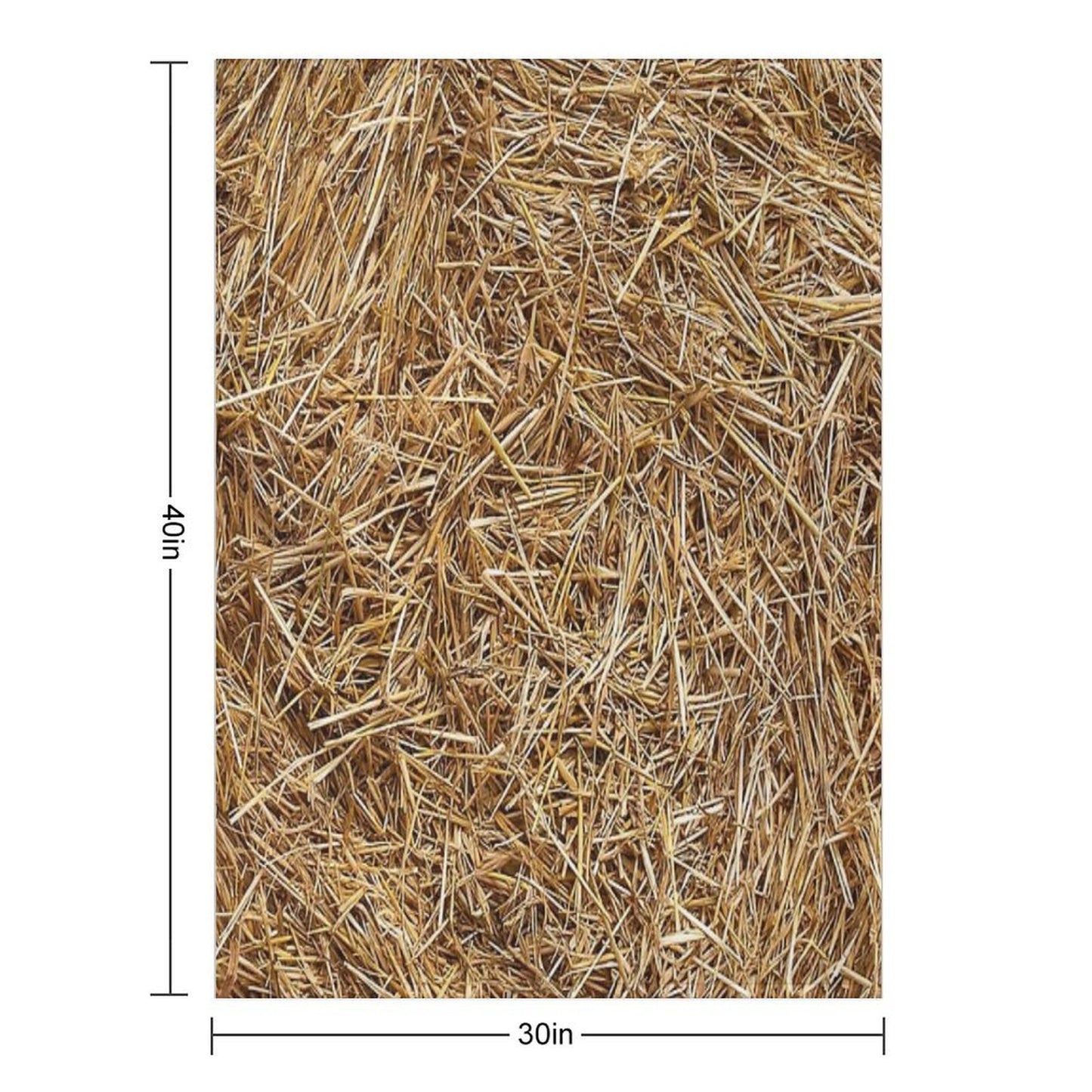 Hay Straw Throw Blanket