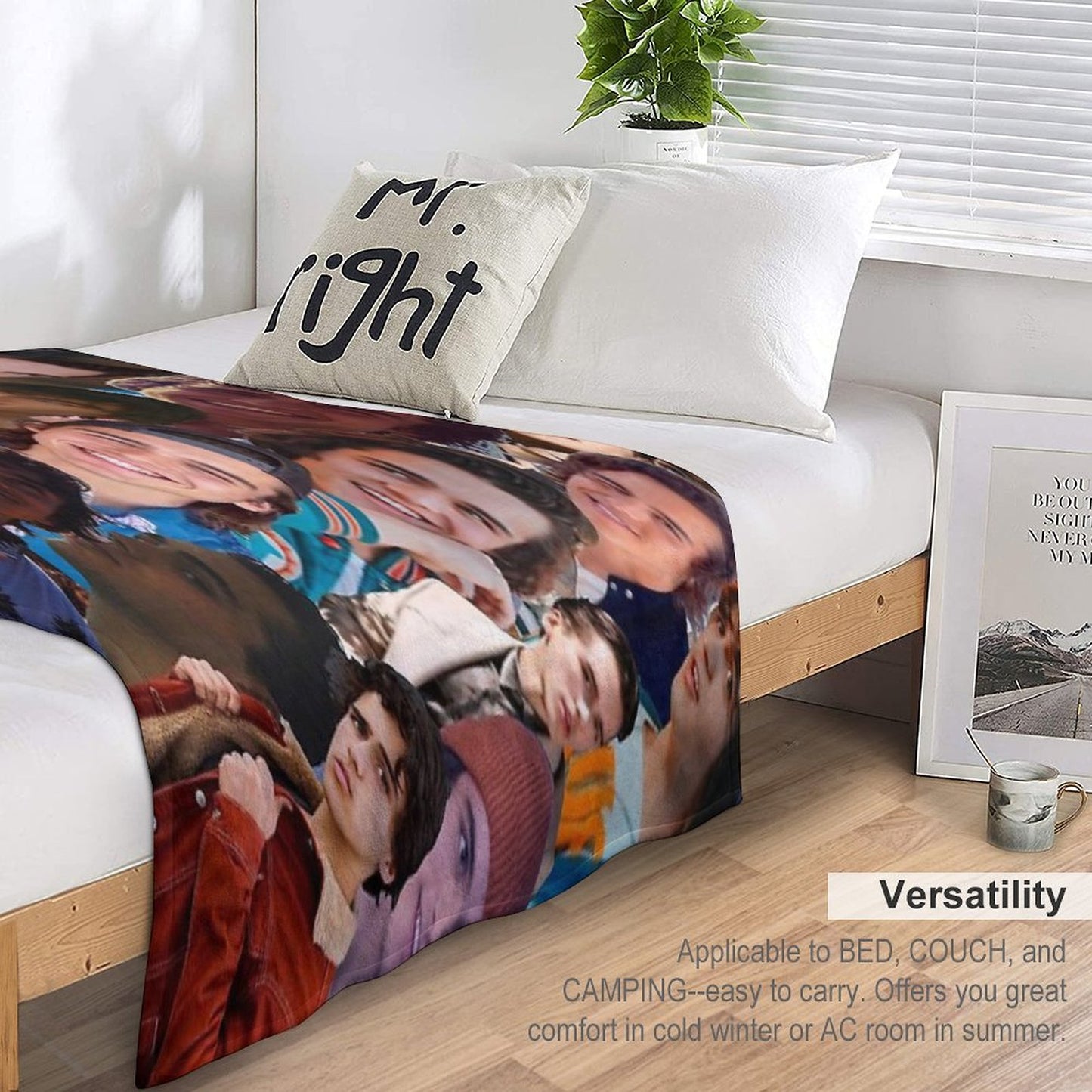 Charlie Gillespie Photo Collage Throw Blanket