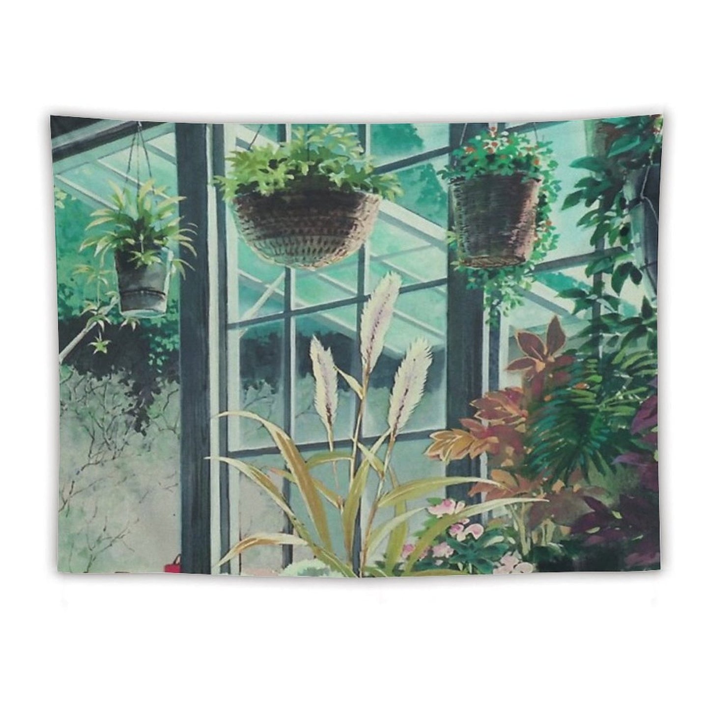 Anime Plants Scenery Tapestry