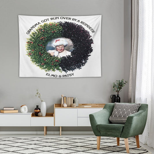 Grandma Got Run Over by A Reindeer Tapestry