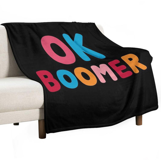 Ok Boomer Throw Blanket