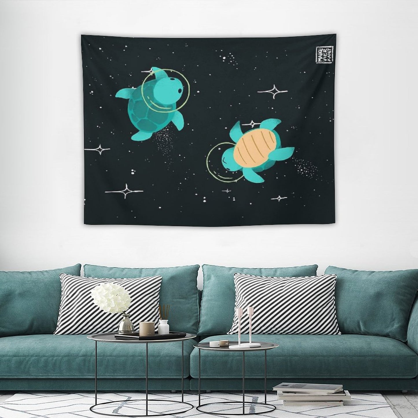 Space Turtles Tapestry