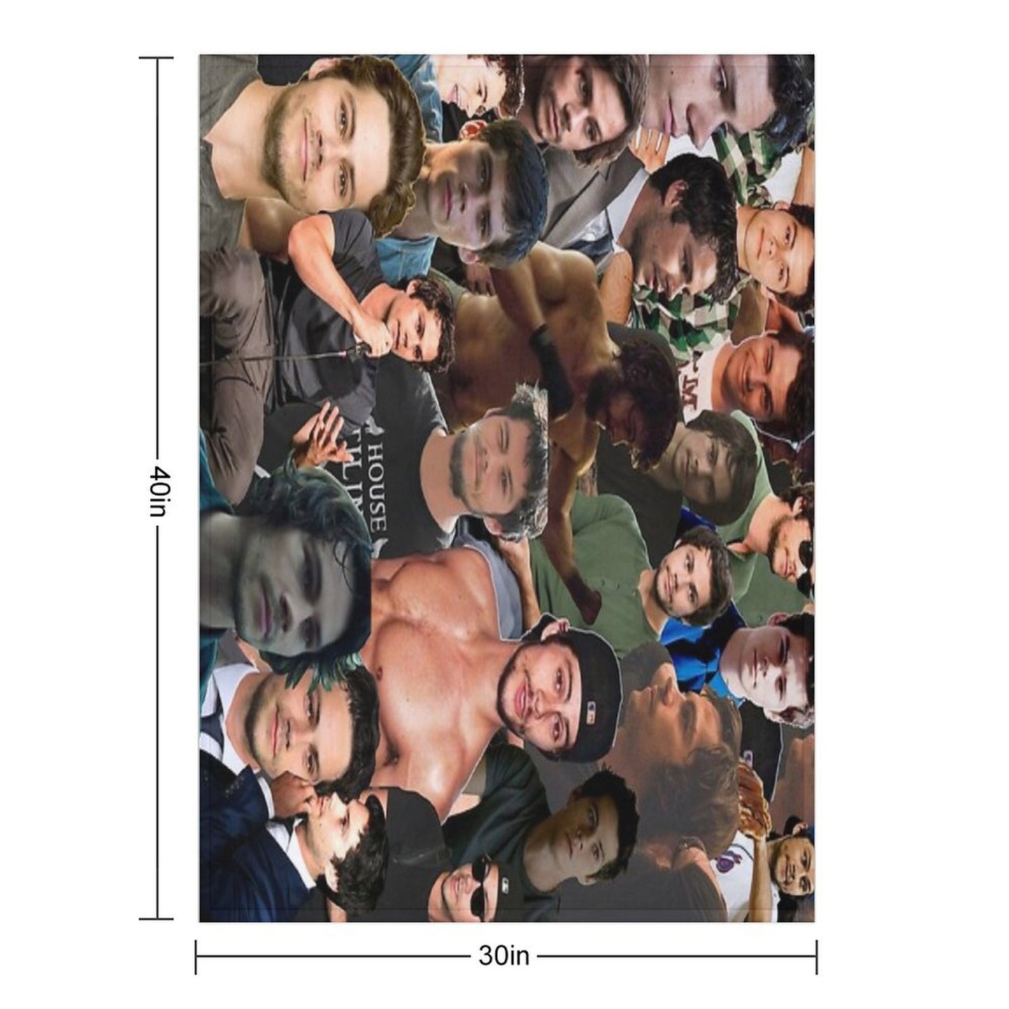 Dylan O’Brien Photo Collage Throw Blanket