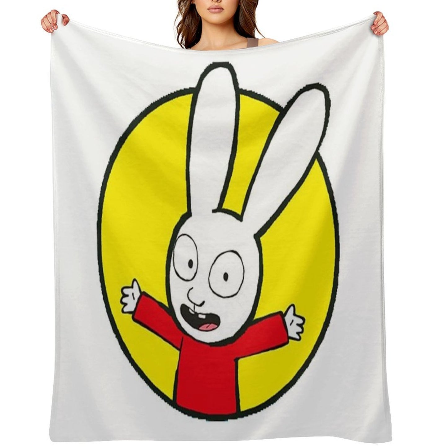 Simon The Rabbit Throw Blanket