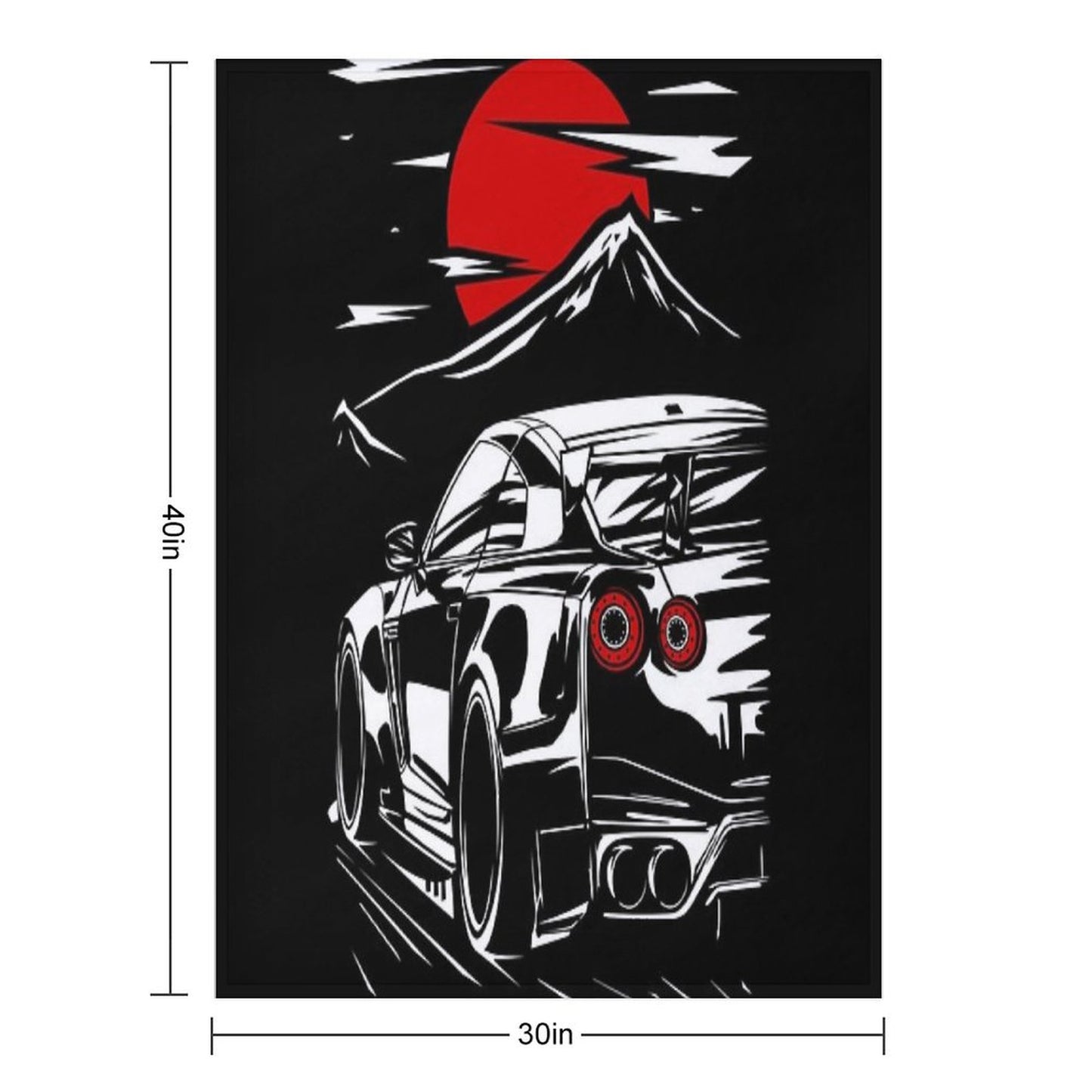 Nissan GT-R Nismo Haruna Throw Blanket