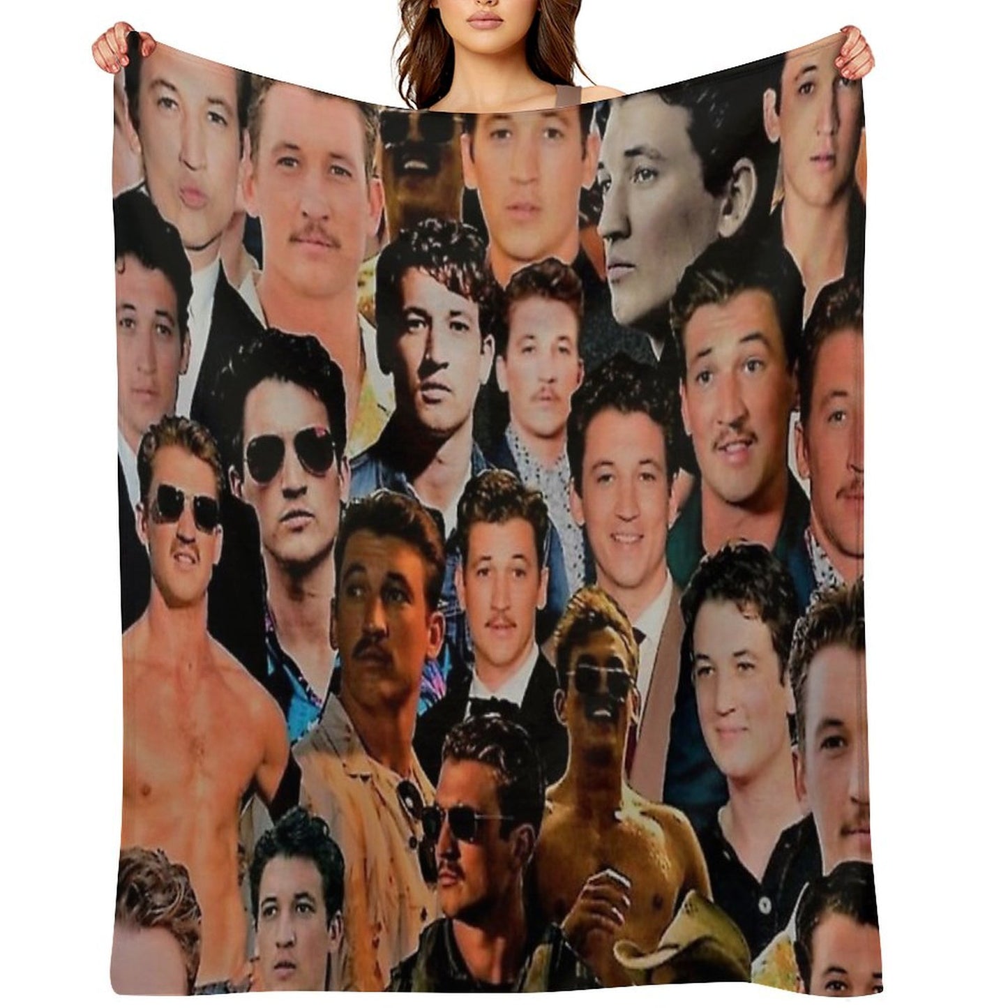 Miles Aesthetic College Throw Blanket