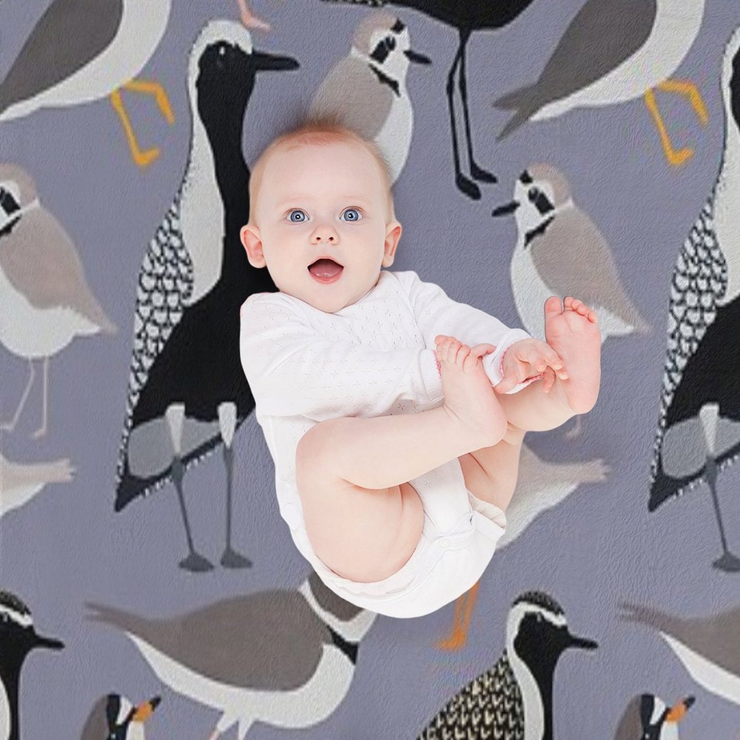 Plethora of Plovers Throw Blanket