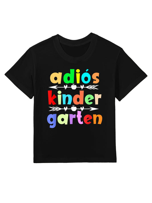 Adiós Kindergarten Graduación De Kinder Spanish Graduation Kids T-Shirt
