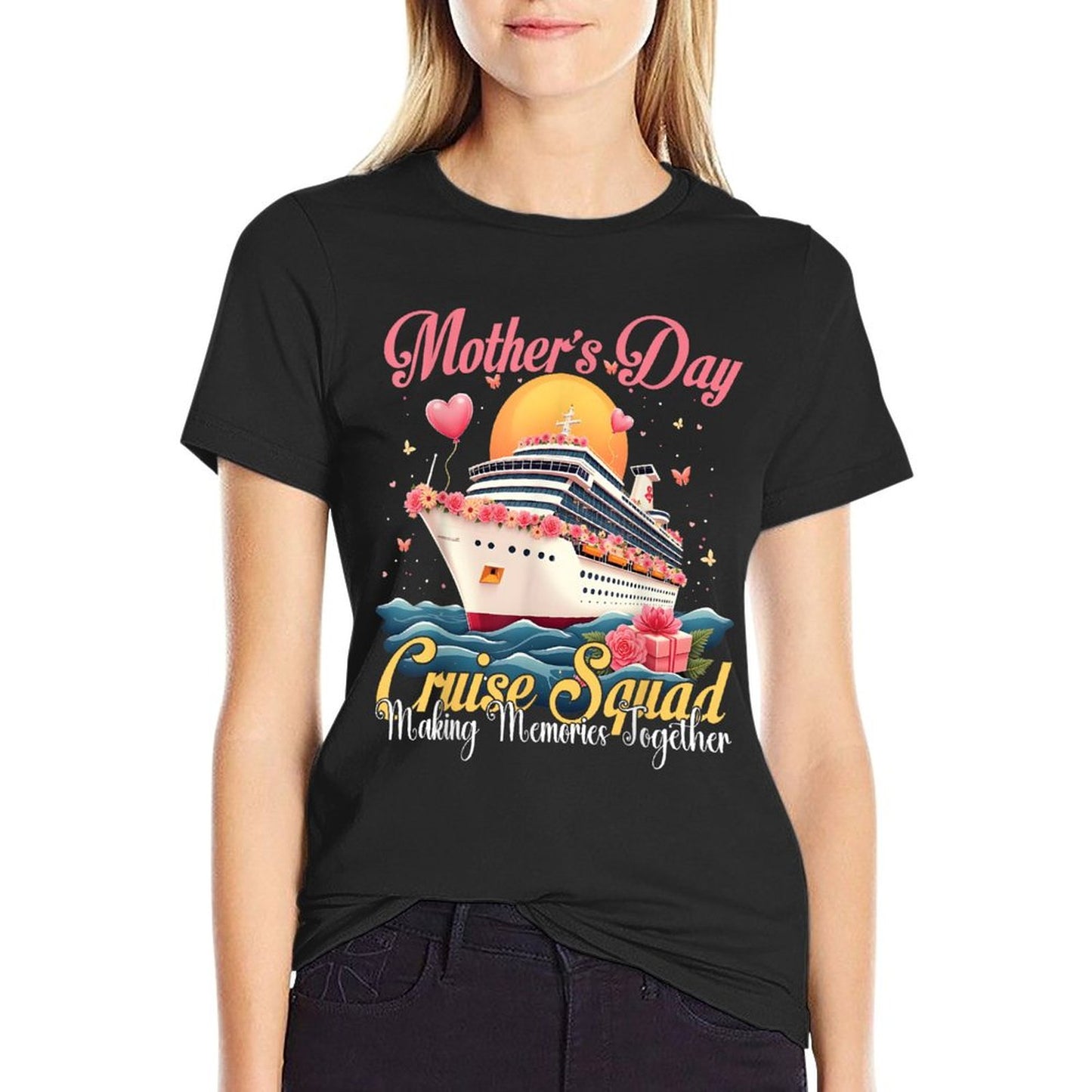 Mother's Day Cruise Cruising Squad 2025 Funny Mom Vacation T-Shirt
