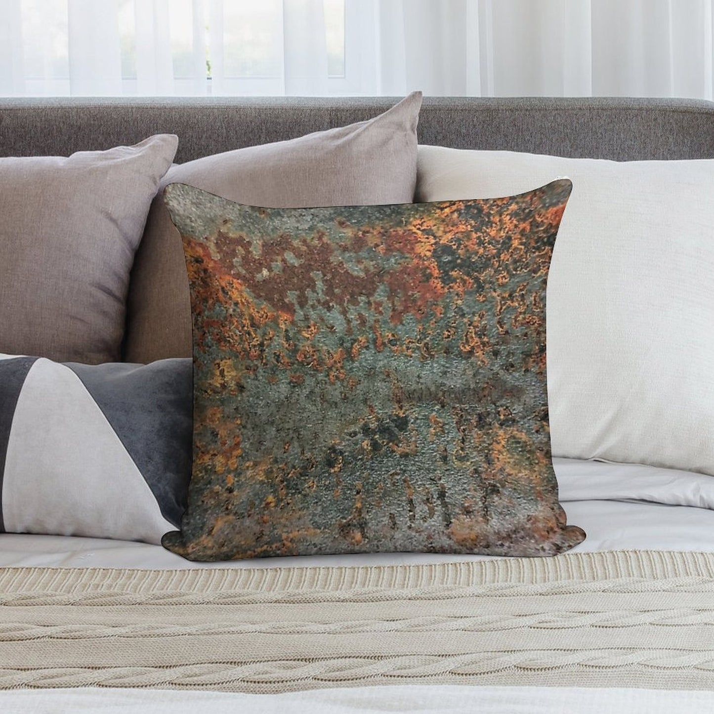 Rust Soft Multiple Sizes Throw Pillow