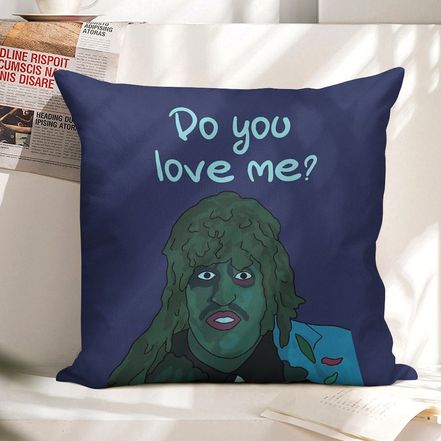 Do You Love Me Old Gregg, Old Greg Linen Throw Pillow Cover