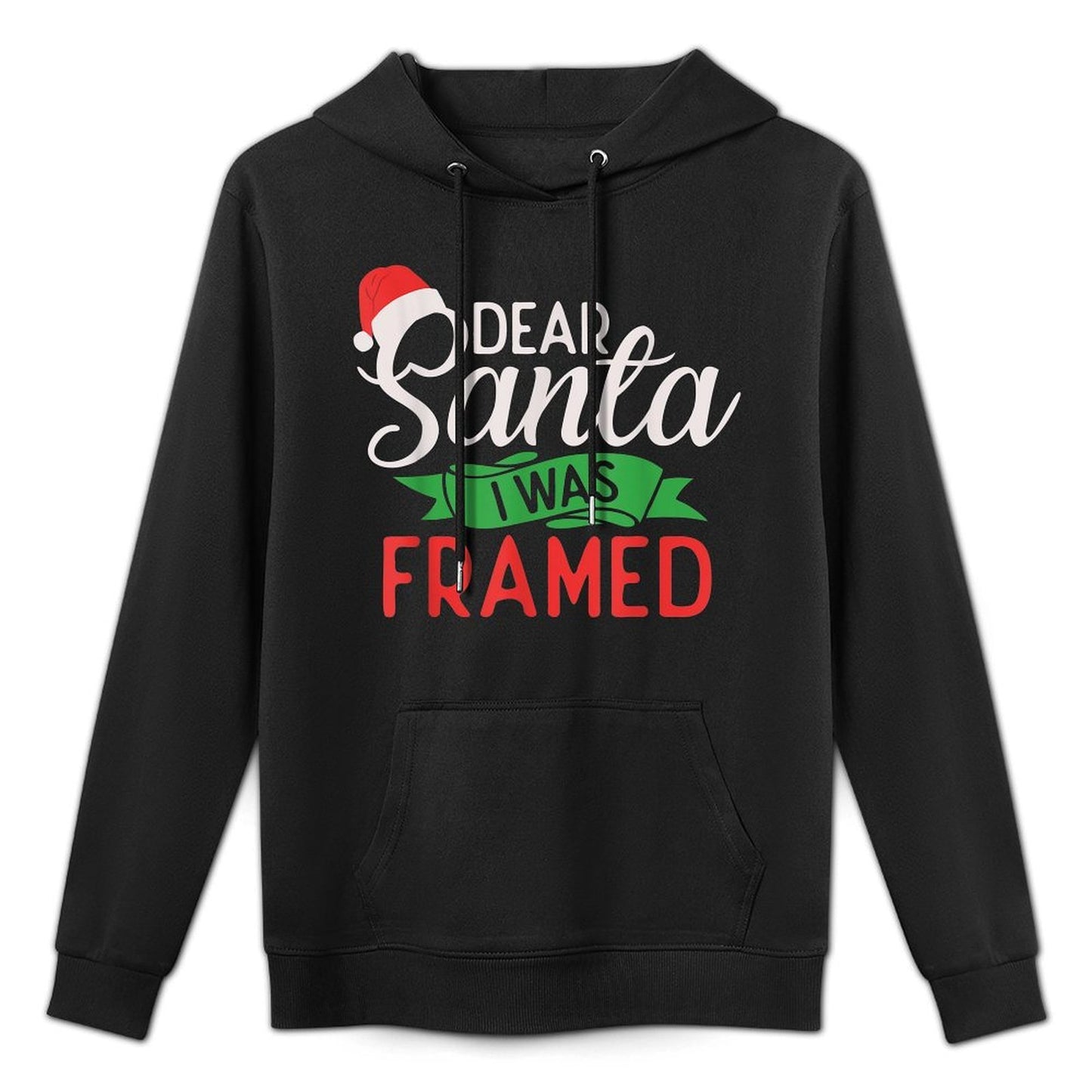 Dear Santa I Was Framed Xmas Christmas Customizable Surface Hoodie