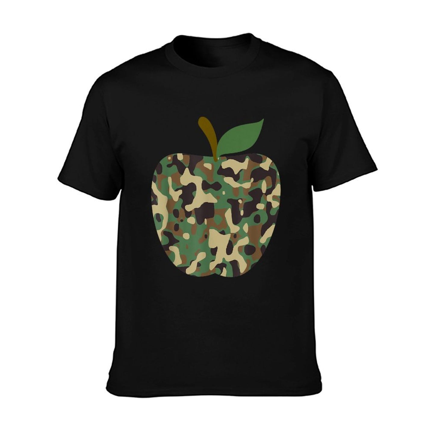 Camo Apple First Day Of School Teaching Team T-Shirt