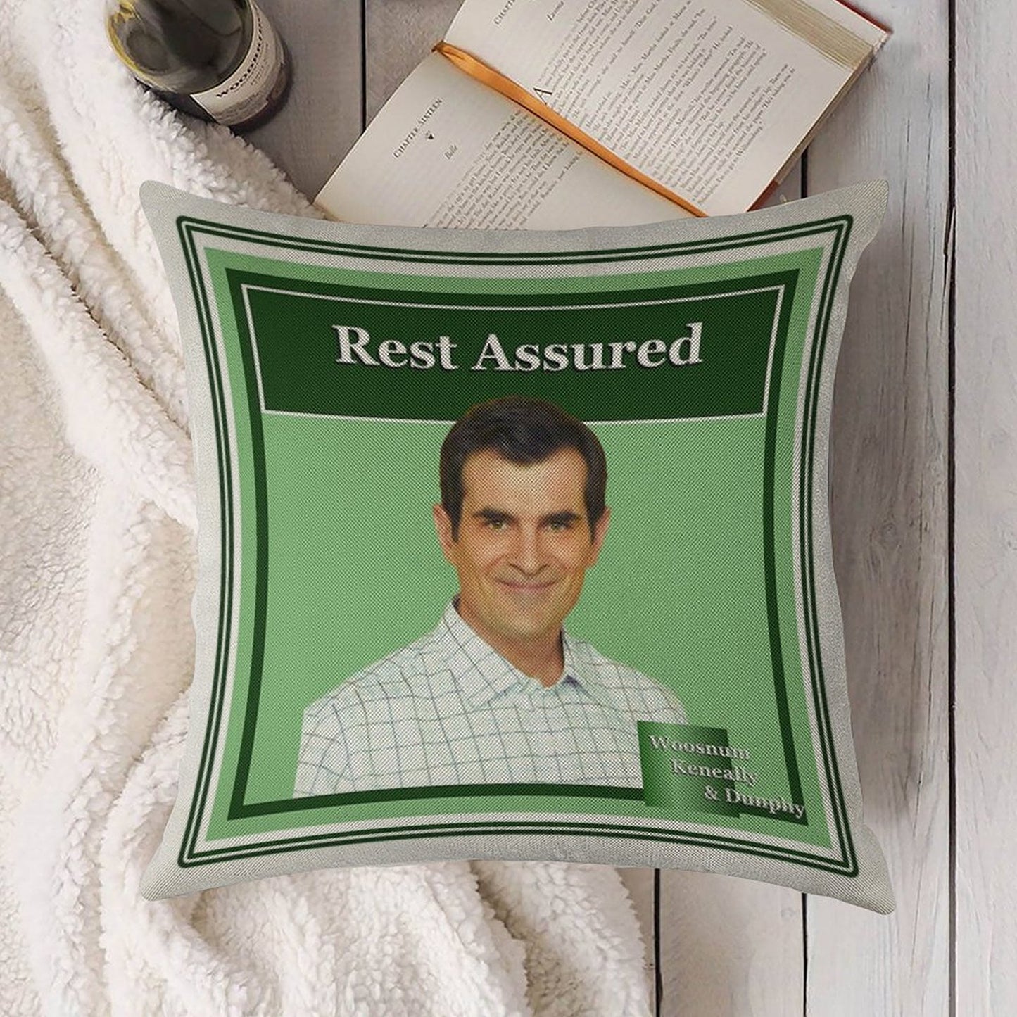 Phil Dunphy Rest Assured Linen Throw Pillow Cover