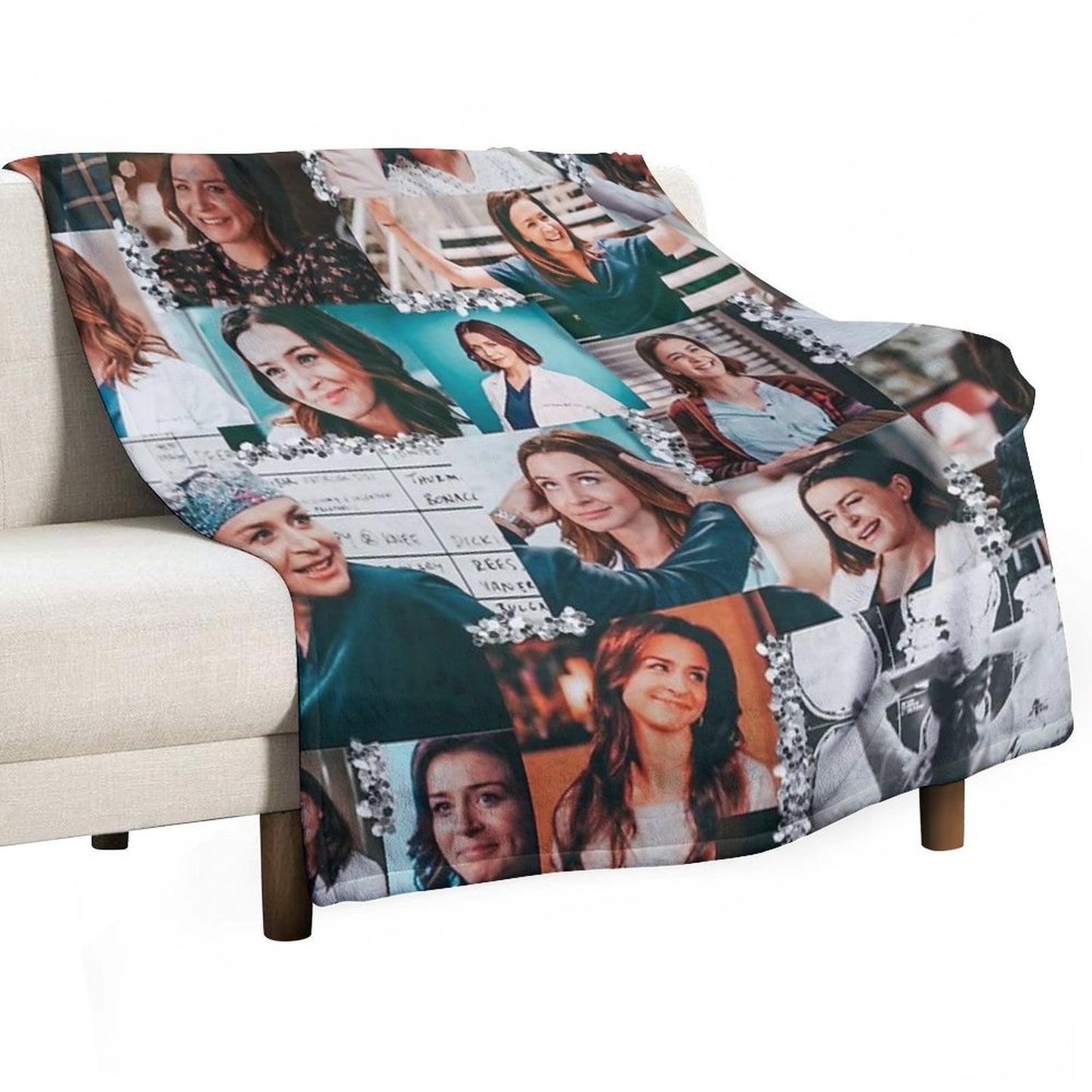 Amelia Shepherd Collage ) Throw Blanket