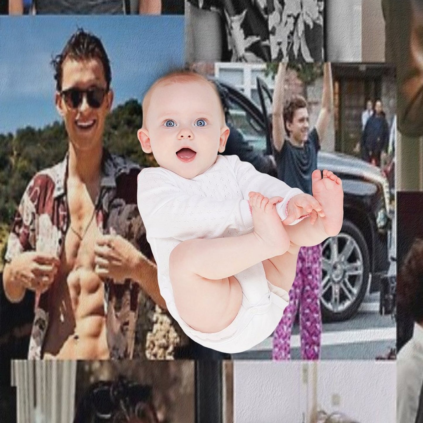 Tom Holland Collage Throw Blanket