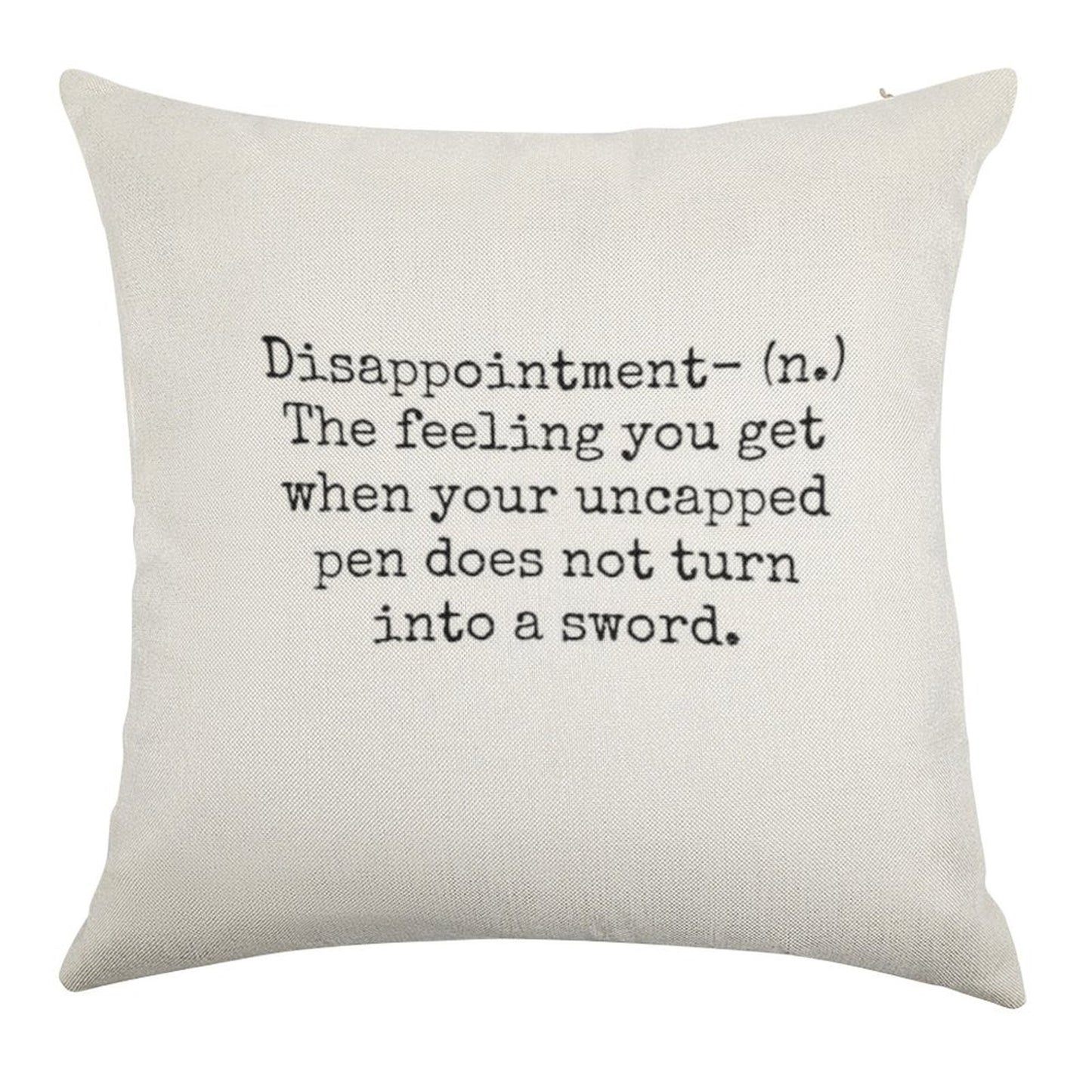Percy Jackson Disappointment Linen Throw Pillow Cover